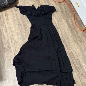 Vivienne Tam Black High Low Dress